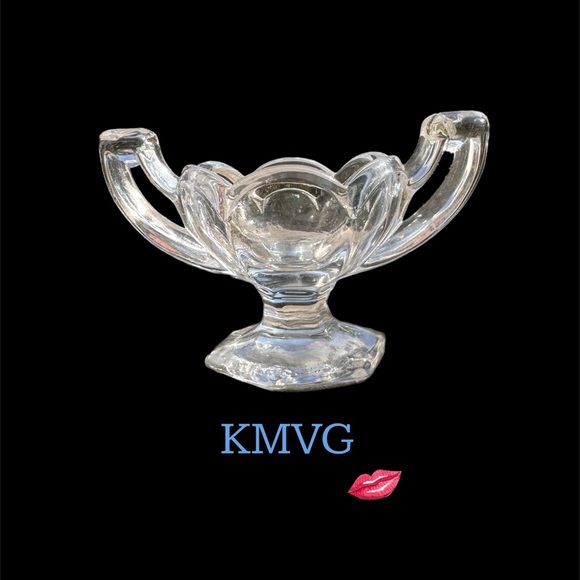 Antique  KRYSTOL Central Glass Works Trophy Open Salt Footed Cellar - Picture 1 of 8